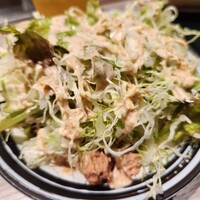 にくずき - 盛り終わった後のサラダ