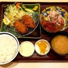 Tsukiji Shokudou Genchan - カキフライと胡麻カンパチ定食