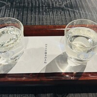 酒と二十四節気料理 きのえね omoya - 大吟醸利き酒セット800円　左側が美味しかったです