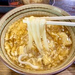 東京庵 - けいらんうどん　麺はもっちもち！