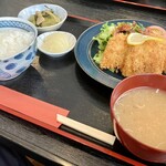 グリル朝日 - キスフライ定食