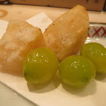 くろぎ - 帆立と銀杏揚げ