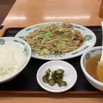 日高屋 - 肉野菜炒め定食('23/11/02)