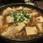 Sobasakedokoro Masanoya - 木綿豆腐と豚ひき肉