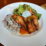 築地フレンチ メゾンミッシェル - サバのフリット。薄衣で柑橘ソースでさっぱり！