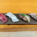 玄海鮨 - マグロ  白身(タイ腹身)  サバ  アジ