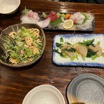 Kurano Akari - 先付け、野菜、刺身