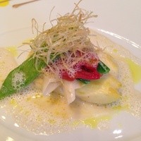 ガストロノミー ジョエル・ロブション - ポロ葱の味が良かった魚料理