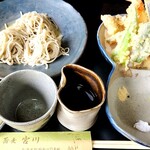 Soba Miyakawa - 天もりそば(2,200円)