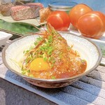 なんか喰ぃ亭 - 赤えひユッケ