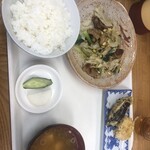 キッチンさかい - モツ炒め定食