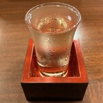 どぜう・四季料理 やぶや - 島田の地酒、大村屋酒造場の若竹を冷で。