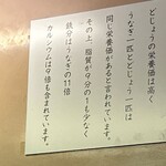 どぜう・四季料理 やぶや - どぜうパワー、勉強になります。