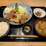 福寿堂 - 若鶏の唐揚げ定食