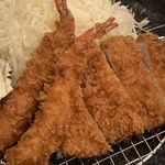 Katsufuji - エビ&ロースかつ定食