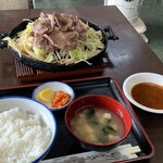 ドライブイン 増沢 - ジンギスカン定食¥1000