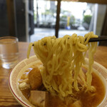 Kitakata Shokudou - 麺が美味い、太くてむにゅむにゅでツルツルでした。