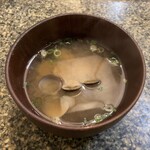 駒形石ヶ谷 - お通し？しじみの味噌汁
