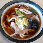 Sasagawa Shokudou - 肉うどん 小盛(600円也) 少なそうに見えるが、結構量が多い‥