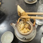 樋山 - 松茸土瓶蒸し、松茸箸上げ