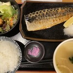 博多金鯖 - 焼サバととり唐定食700円　魚と鶏肉って、ありそうで余り無い絶妙なバランス