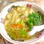 銀水食堂 - 「塩ラーメン」ワンタン入り