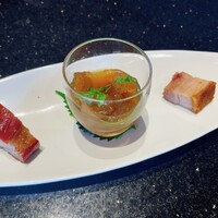 龍天門 - 三種前菜盛り合わせ