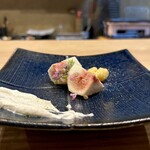 Umeda Sushidokoro Ikou - いちじくの胡麻クリームソース