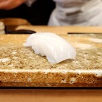 鮓 かね庄 - 墨烏賊、塩とすだちで
