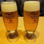 Osteria La Cantina - 食前酒の生ビール♬今回は男衆に譲りますよー私は帰宅してから飲むからいいや笑