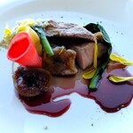 フランス料理 Arum - 山形県産庄内豚のロースト※いちじく赤ワインソース