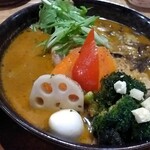 スープカレーGARAKU - やわらかチキンレッグと野菜