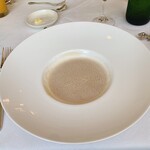 シェ・コーベ - 季節の栗を使った冷製スープです