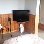 グラスハウス - テレビも大きい