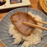 銀座とんかつ檍 - マンガリッツァオンザライスは至福