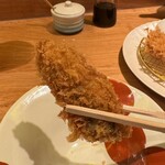銀座とんかつ檍 - 牡蠣フライ