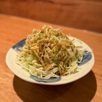 銀座とんかつ檍 - キャベツにはオニオンドレッシング