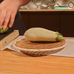 クッチーナ - 今回切られる前の白茄子となる