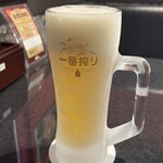Sumibi Yakiniku Ushimatsu - グラスもキンキンに冷えています