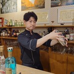 Bar&Sushi 紺と白 - せっかくなのでコンペティション受賞カクテル頂きましょう。