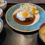 矢嶋食堂 - デミハンバーグ