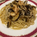 Hashiya - 昔から好きだった海老木の子のスパゲッティ