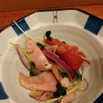 俺の中華たなか家 - ２杯目「のどごし生」の「サービスおつまみ」はお洒落♬な「酢の物」♪