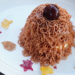 Cafe Prego - 【2023.11】モンブランパンケーキ(税込1,900円)