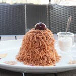 Cafe Prego - 【2023.11】モンブランパンケーキ(税込1,900円)