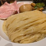 なにわ麺次郎 然 - 黄金貝つけめん 大盛り