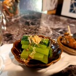 御苑バル - ⚫小松菜のお浸し