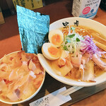 自家製麺 ラーメン創房 忠虎 - 冷製醤油＋おかかごはん
