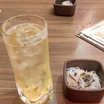 目利きの銀次 横浜石川町店 - 乾杯の梅酒のソーダ割り