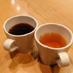 鉄板焼 天 - コーヒーとジャスミン茶